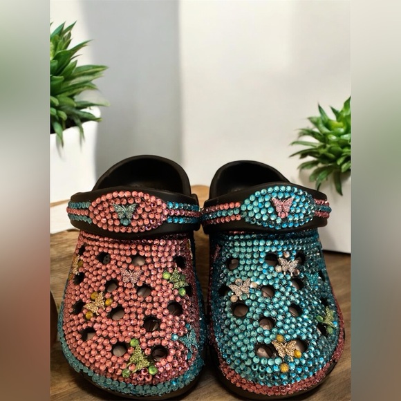 Kids Rhinestone Embellished Clogs - Picture 1 of 6